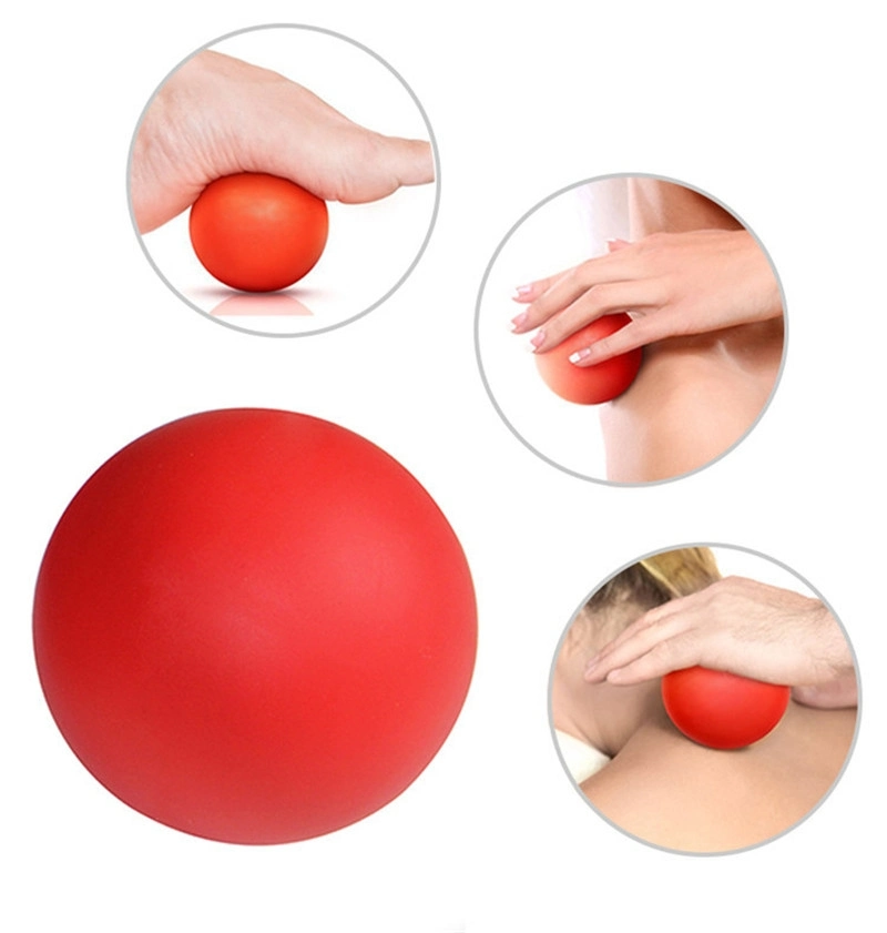 Sporting Goods 6.3cm Colorfur Silicone Yoga Exercise Massage Lacrosse Fitness Ball for Body Release