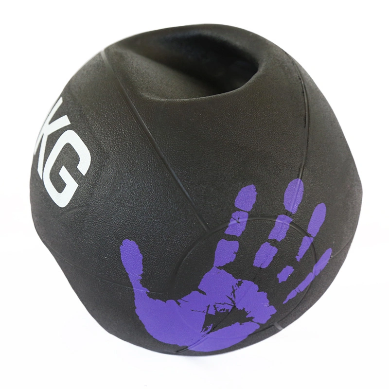 Handle Grip Rubber Gym Pilates Ball Double Dual Fitness Rubber Balls Training Elastic Balance Balls Wbb15376