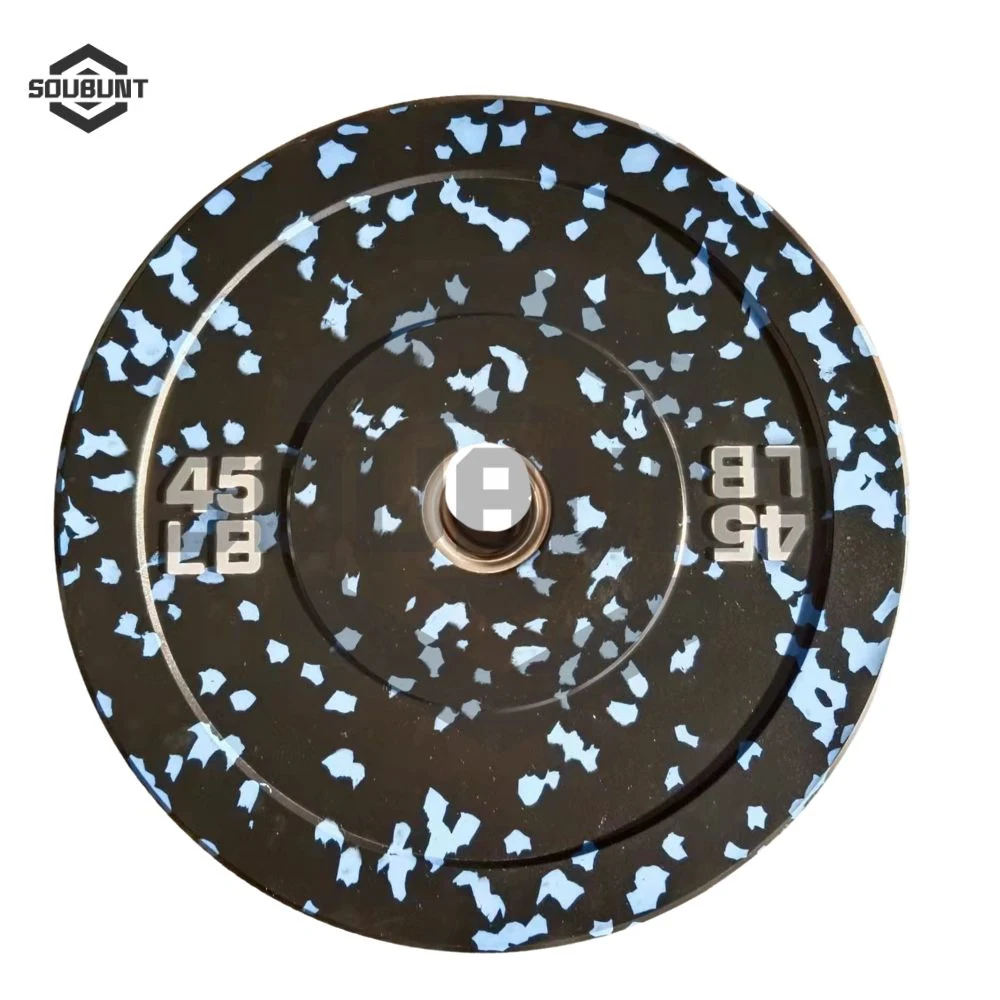 Colorful Camo Rubber Bumper Weight Plates