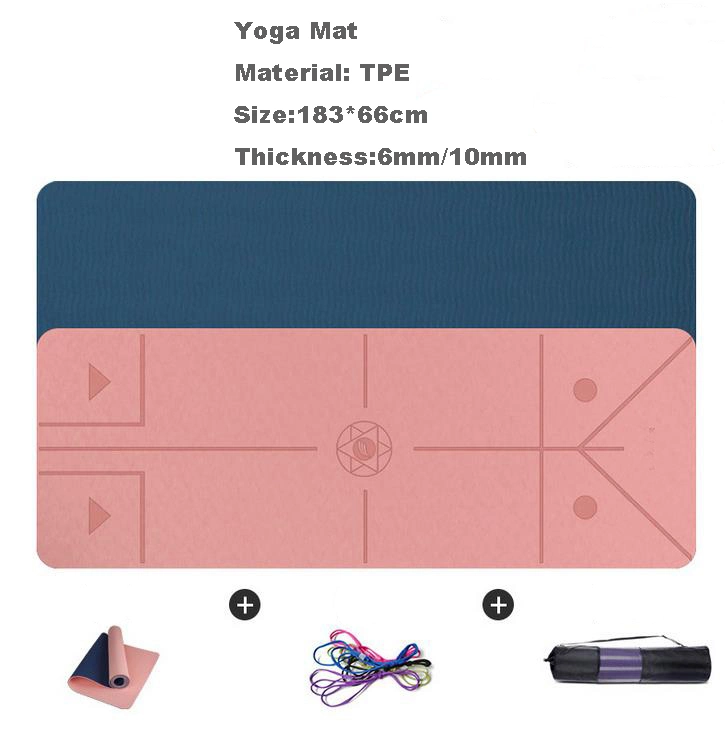 6mm/10mm Thickness Home Gym Yoga Products Fitness Anti-Slip Mat