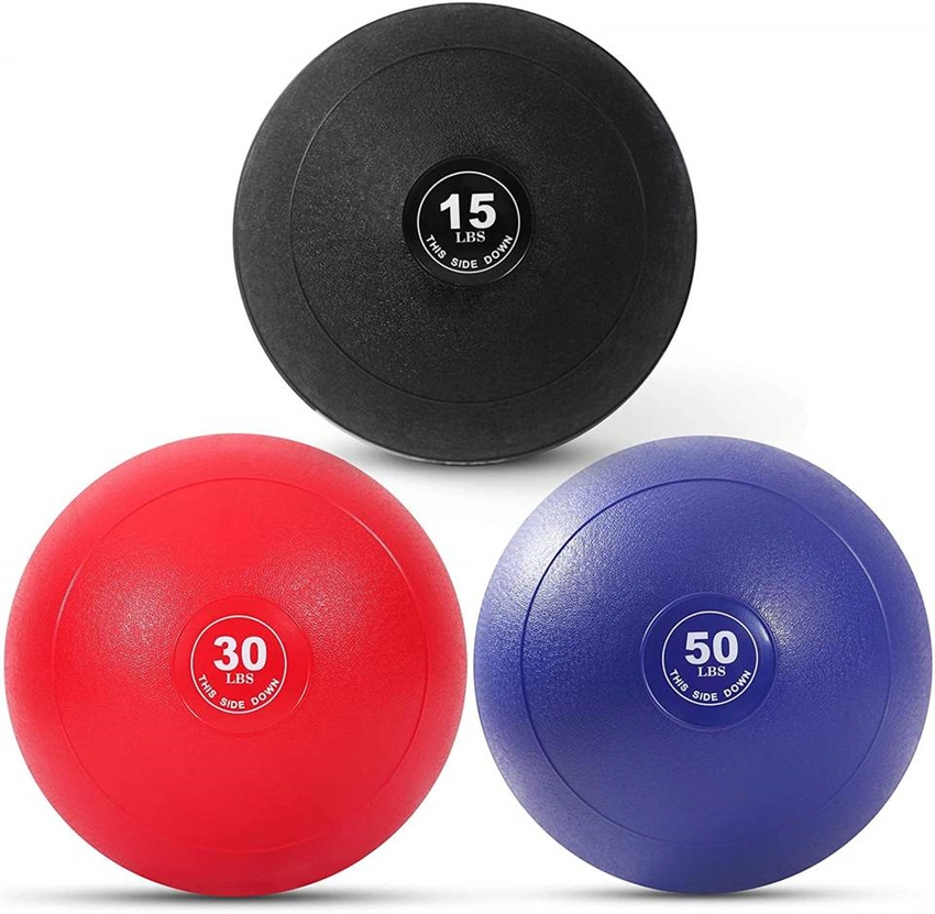 Home Gym Fitness Products New Style Double Handles Crossfit Rubber Two Color Double Grip Medicine Ball Weight Vgym Slam Ball