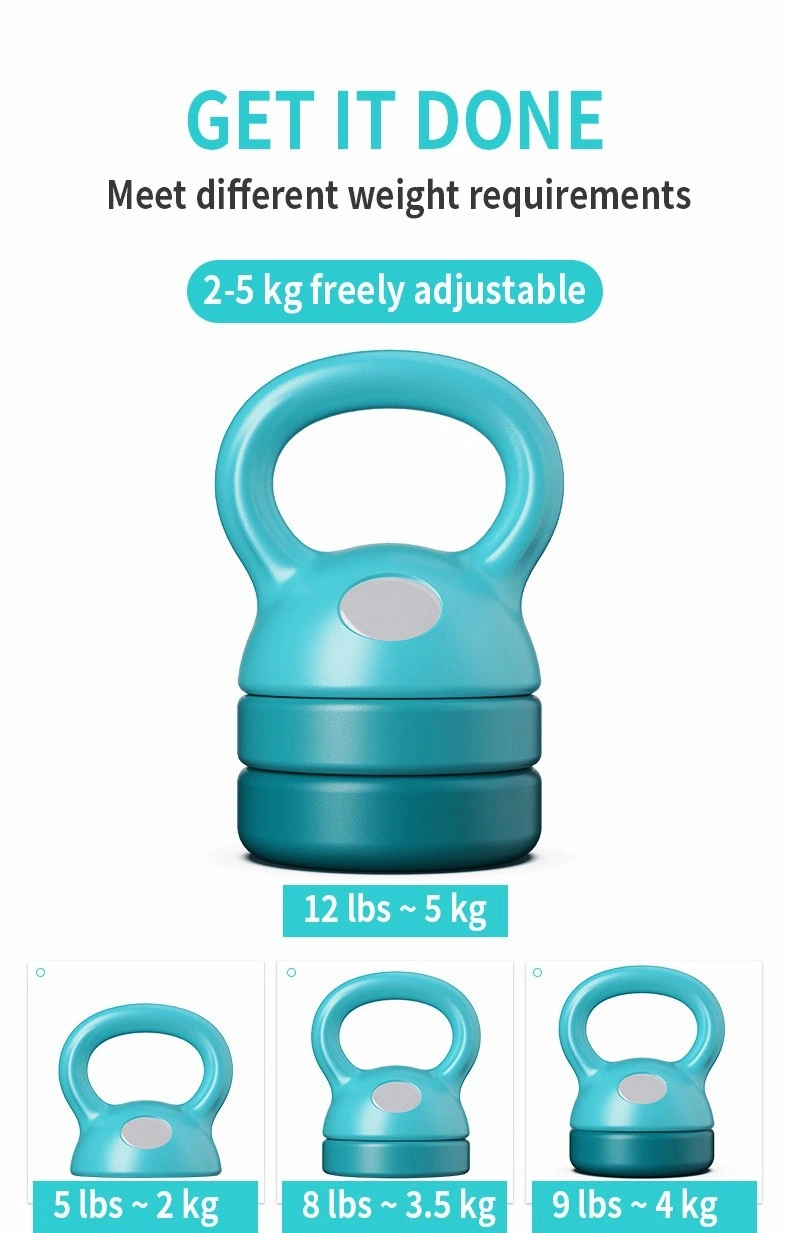 Portable Kettlebell Fitness Cast Iron Competition Adjustable Kettlebell Adjustable