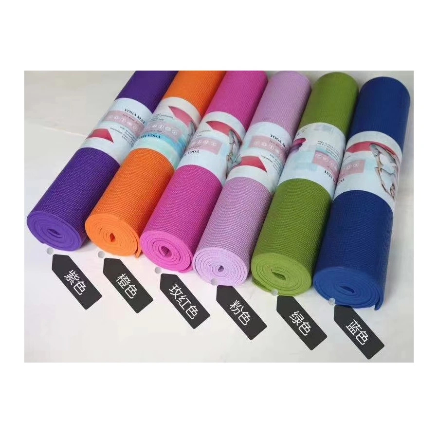 Solid Color TPE Yoga Mats of Thickness 6mm and 8mm