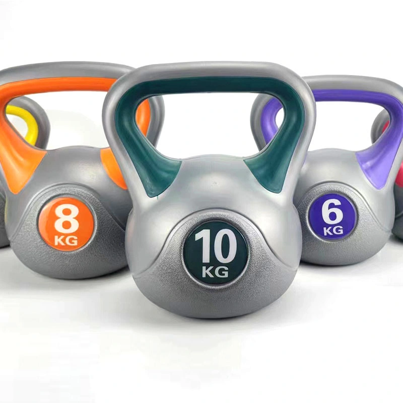 Wholesale Double Color Plastic Cement Kettle Bell Weight Kettle Bell