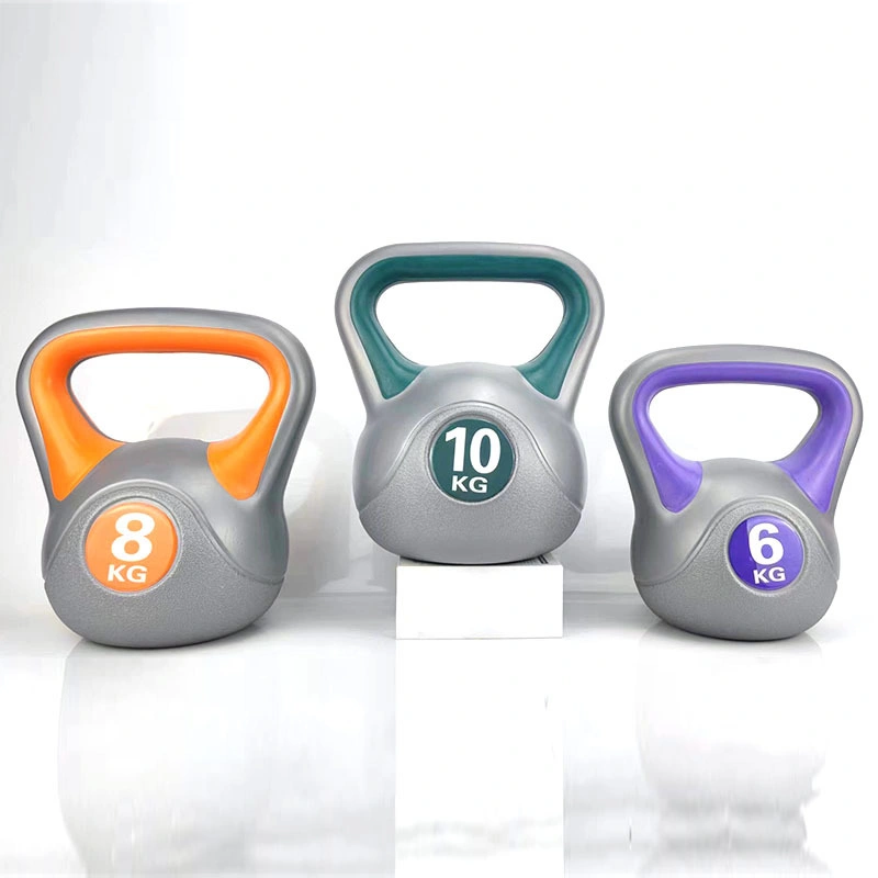 Wholesale Double Color Plastic Cement Kettle Bell Weight Kettle Bell