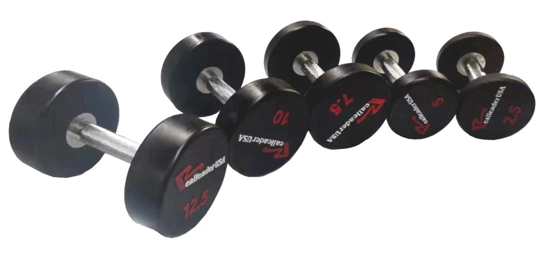 High Quality Wholesale Customized Urethane CPU Coated Dumbbells Cross Fitness Gym