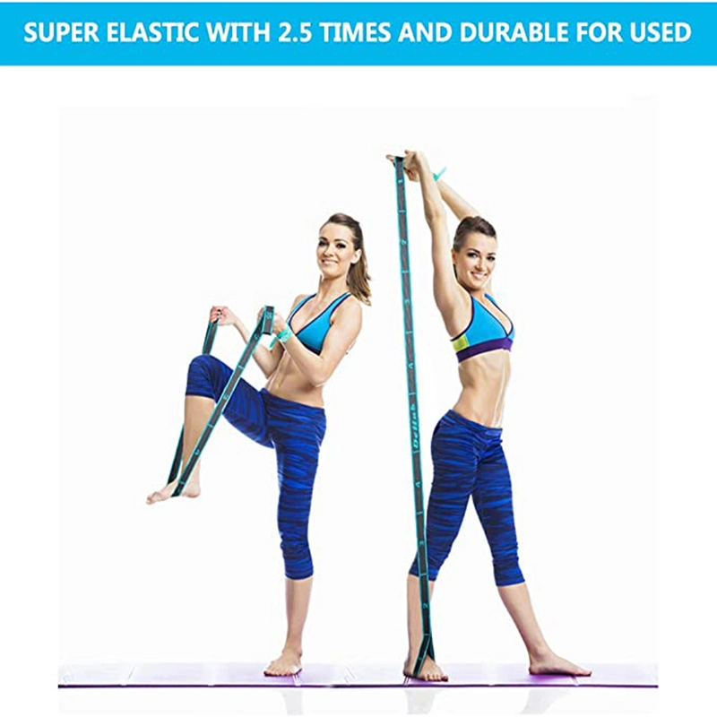 Yoga Dance Elastic Stretch Strap Stretching Strap with Loops Belt Exercise Pull Strap Yoga Resistance Band