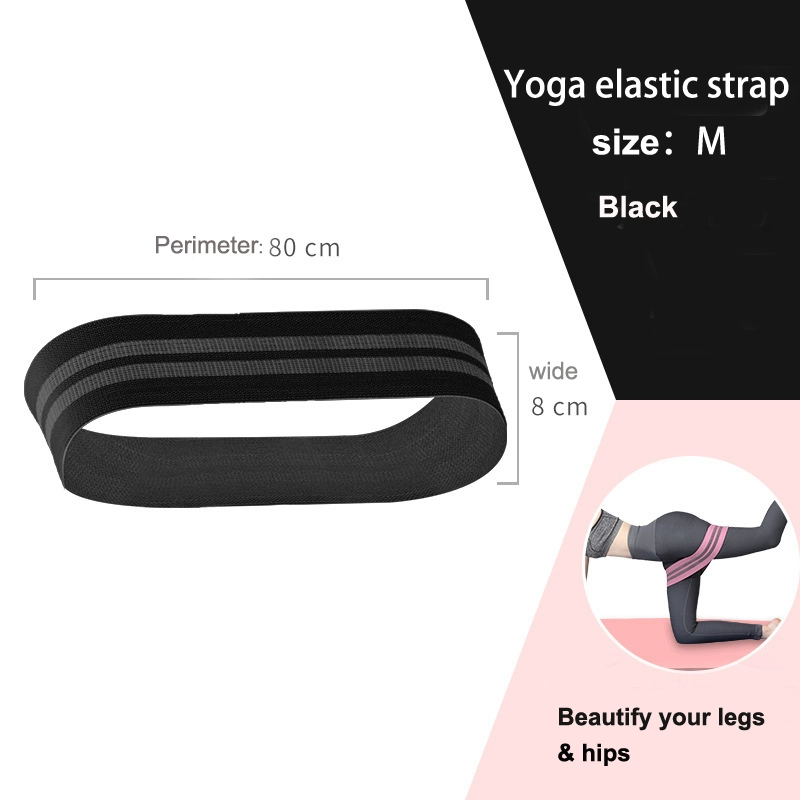 Custom Logo Elastic Exercise Workout Bands Stretch Hip Circle Fabric Booty Band Gym Fitness Resistance Loop Yoga Band