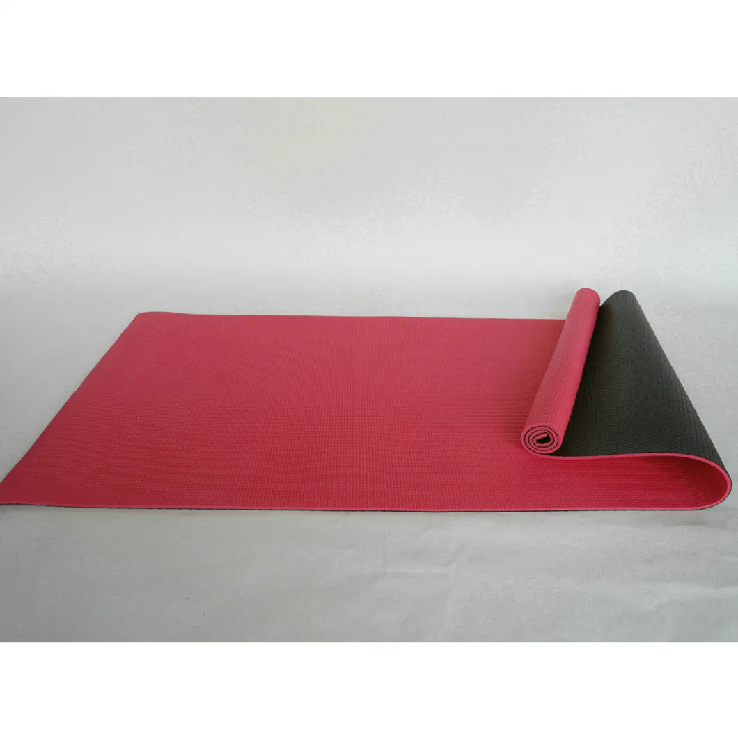 Customized Logo Colorful 4-10mm Thickness PVC Yoga Mat (24&quot; X 72&quot;)