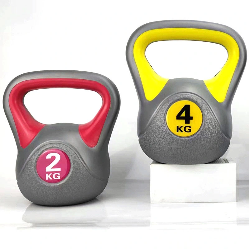 Wholesale Double Color Plastic Cement Kettle Bell Weight Kettle Bell