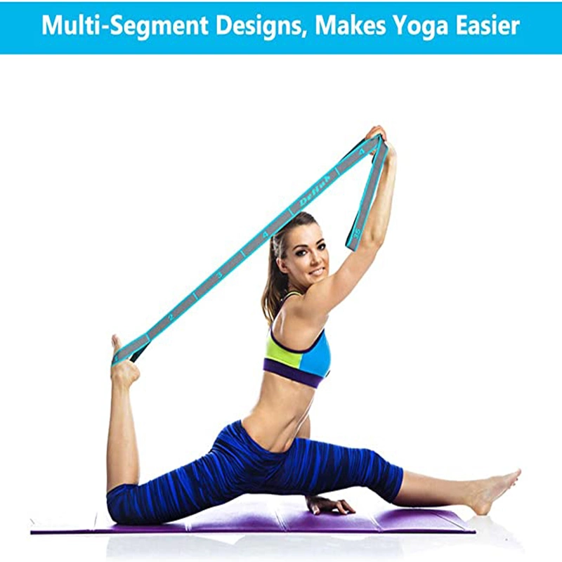 Yoga Dance Elastic Stretch Strap Stretching Strap with Loops Belt Exercise Pull Strap Yoga Resistance Band