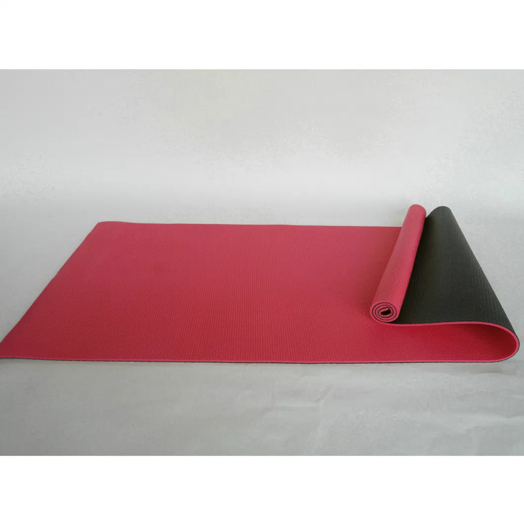 Customized Logo Colorful 4-10mm Thickness PVC Yoga Mat (TPE raw material)