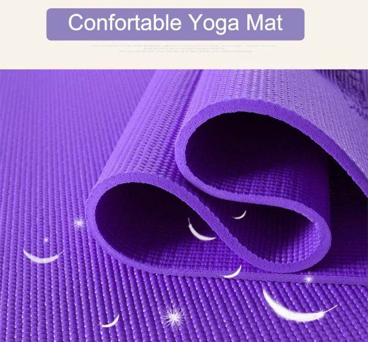 PVC Non Slip Folding Pilates Mat Travel Fitness Foldable Yoga Mat
