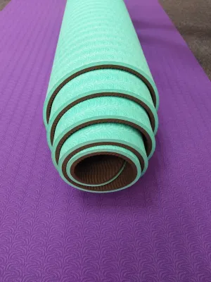 Commercio all′ingrosso Fitness chiamata Acupressure non Slip Mat Yoga personalizzato spesso Tappetino da yoga in TPE riciclato con stampa organica personalizzato