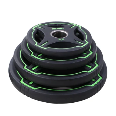 Okpro Gym Equipment prodotti sportivi Fitness Powerlifting all&prime;ingrosso uretano nero Piastra portagomma in PU