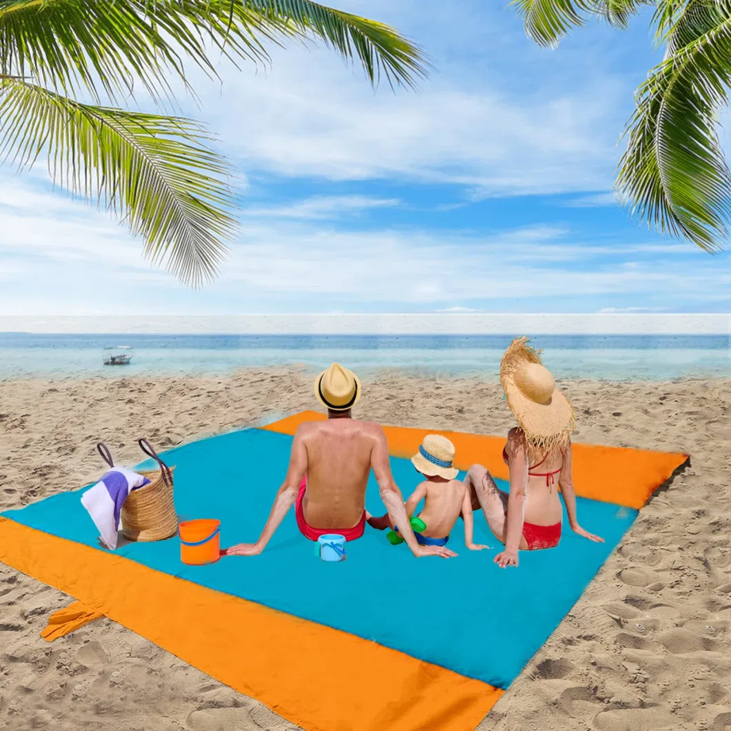 Premium Parachute Nylon Durable Tear Resistant Large Beach Mat