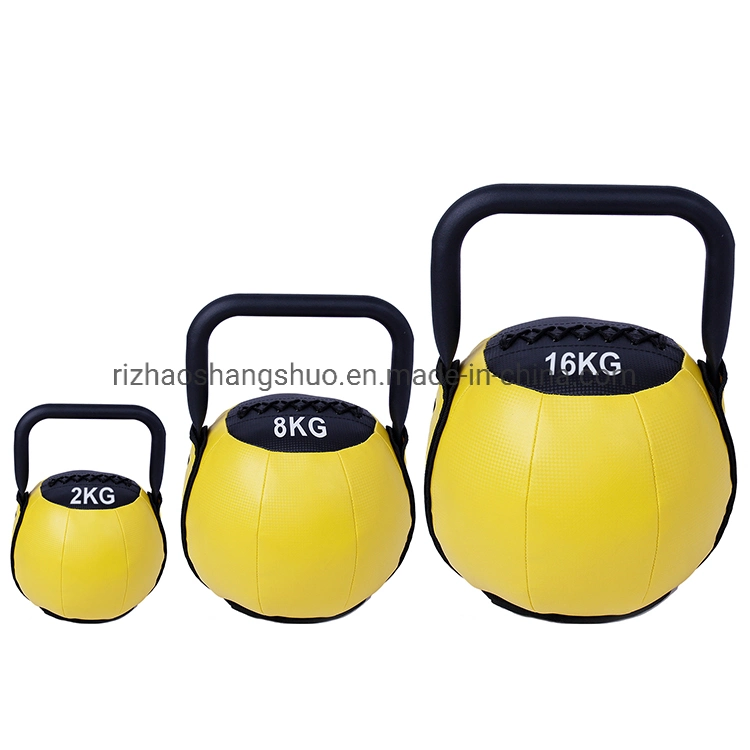 Competition Kettlebell Soft PVC Sand Kettlebell with Iron Handle