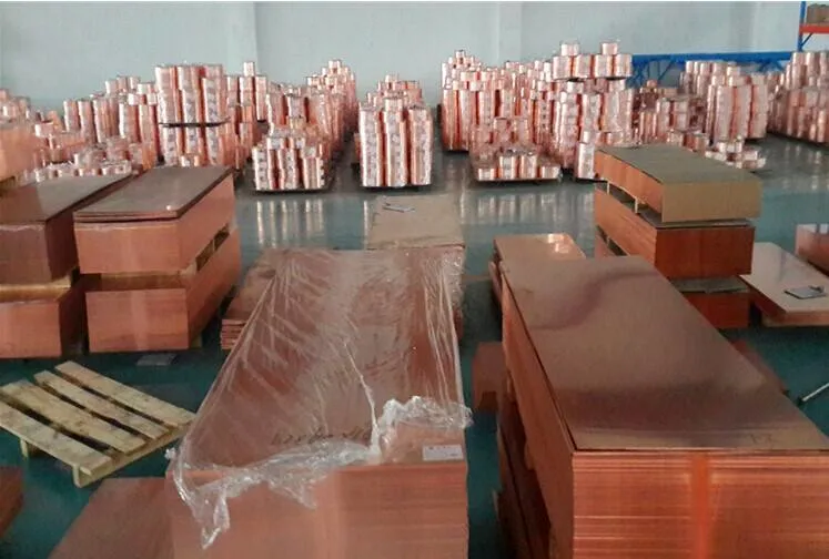 Copper Sheets for Sale Copper Coils Grade C11000 C12200 Thickness 0 15mm 8 0mm Tia Surface Plate Balance Pure Hong Package DIN