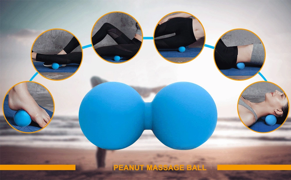 Custom Logo Yoga Mobility Exercise Hand Foot Massage Roller Back Peanut Massage Ball