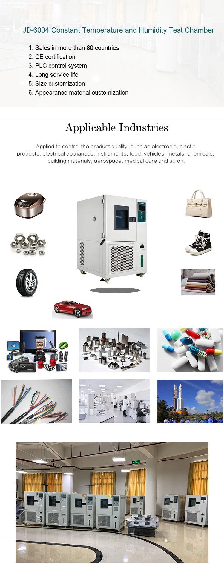 Temperature and Humidity Test Chamber Environmental Chamber Testing for Laboratory