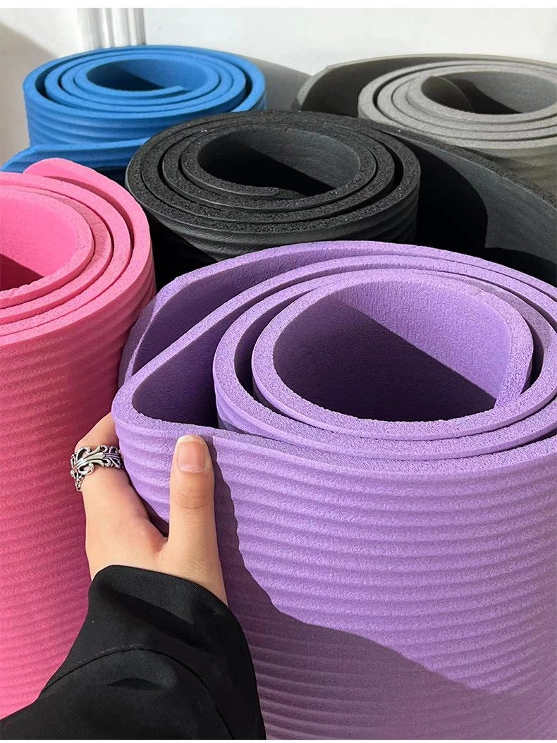 Wholesale High Density 10mm Thick Eco Friendly NBR Yoga Mat