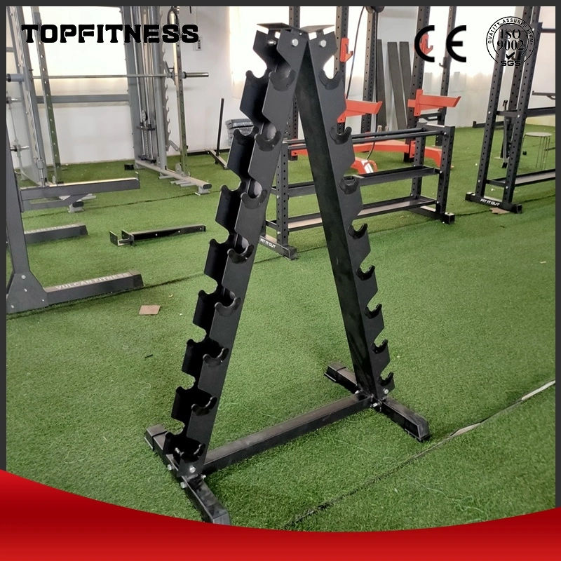 Commercial Custom Logo High Quality Fitness Equipment Training Gym Holder Vertical Adjustable Dumbbell Rack