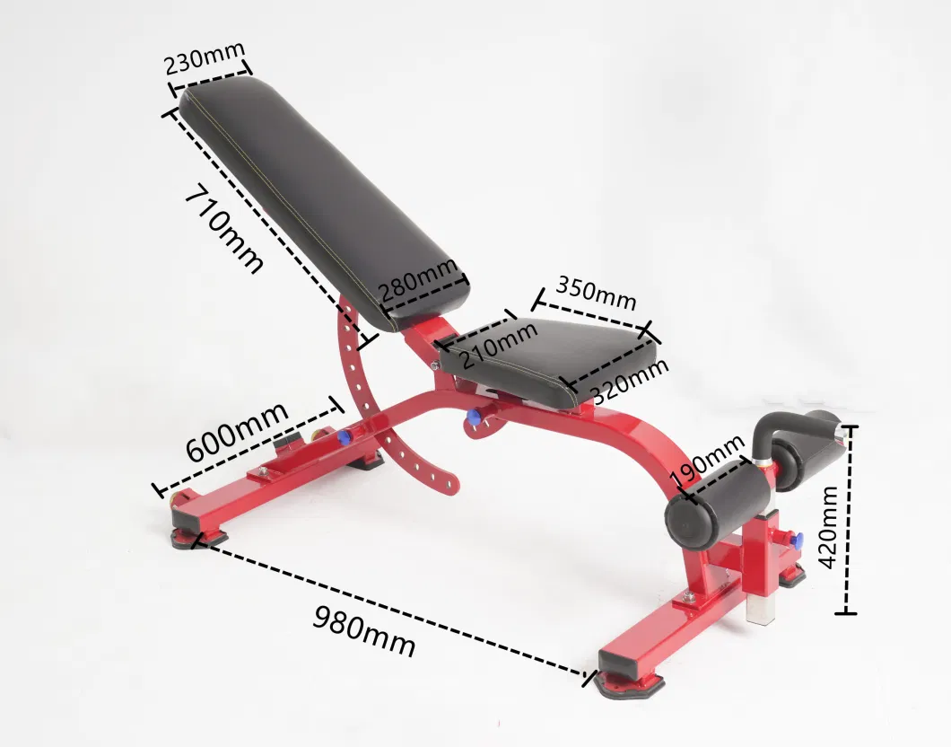 Commercial with Incline and Decline Flat Exercisefoldable Dumbbell Weight Multifunction Adjustable Bench