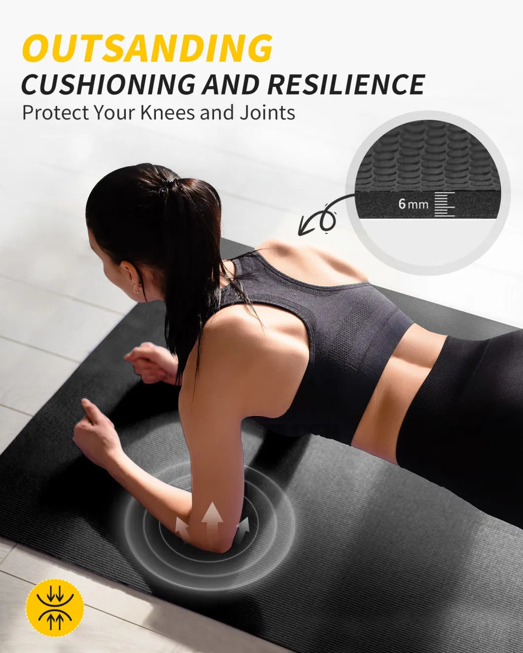 Extra Long Large Wide Exercise Women Non Slip Workout Pilates Yoga Mat