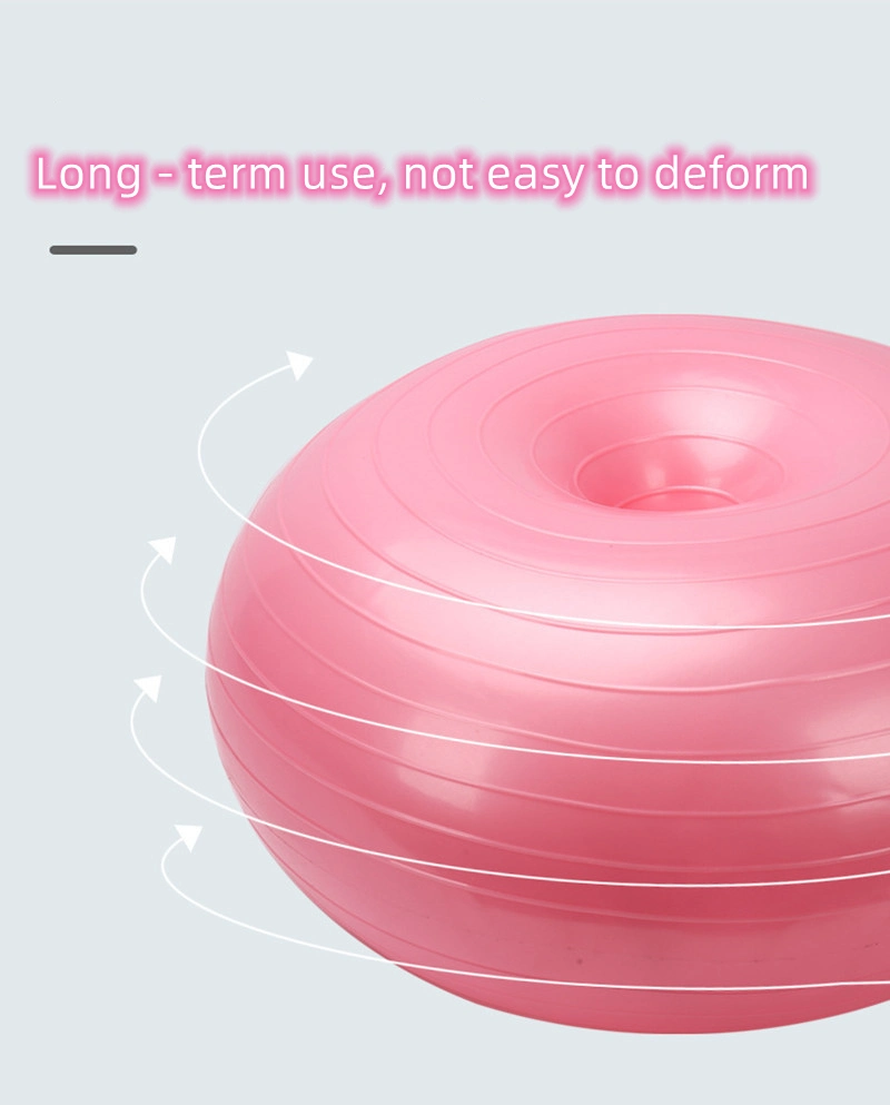 Donut Fitness Ball Yoga &amp; Pilates Ball Thickening Anti-Blast Stability Ball for Yoga