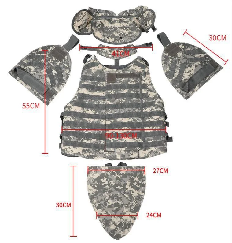 Tactical Assault Vest Camouflage Outdoor Molle Full Body Safety Protective Tactical Vest