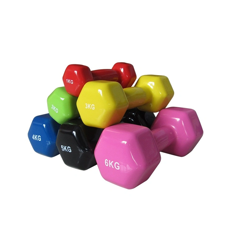 Home Use Training Fitness Equipment Vinyl Dumbbell Gym Accessories