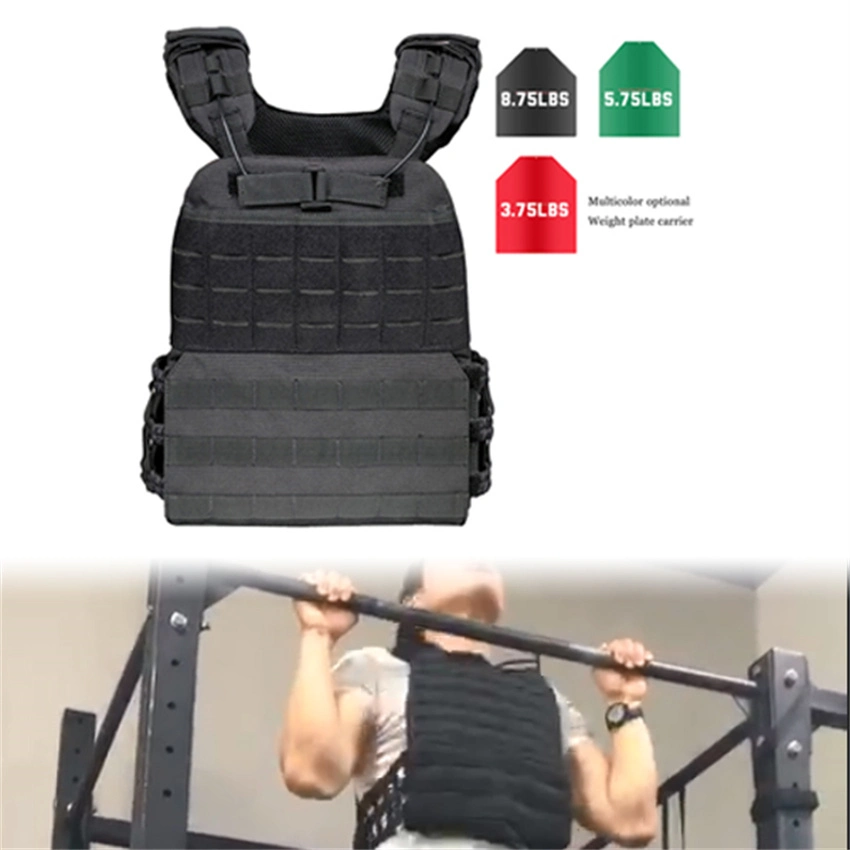 Adjustable Laser-Cut Lifting Vest Miltary Tactical Vest Body Armor Combat Nylon Hunting Molle Vest Plate Carrier Fitness Weight Vest