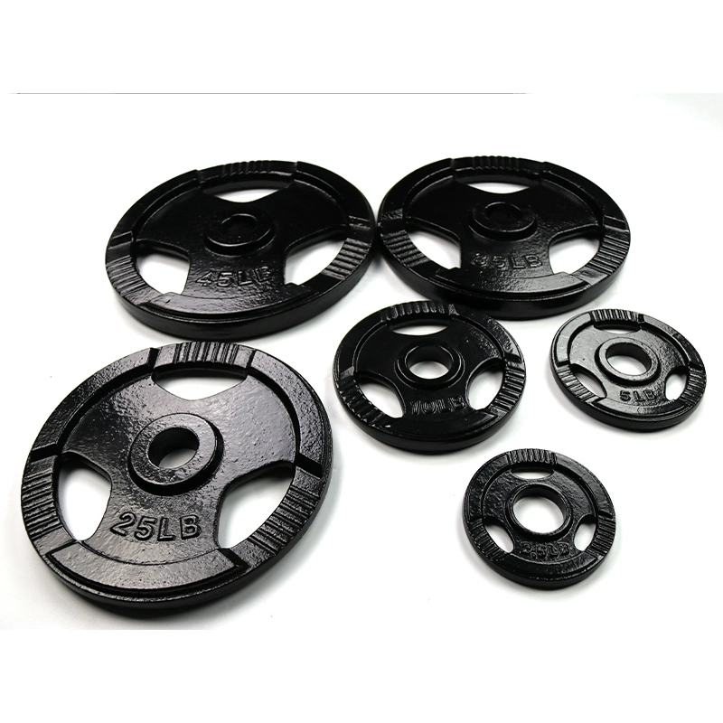 Tri Grips Black Paint Weight Plate