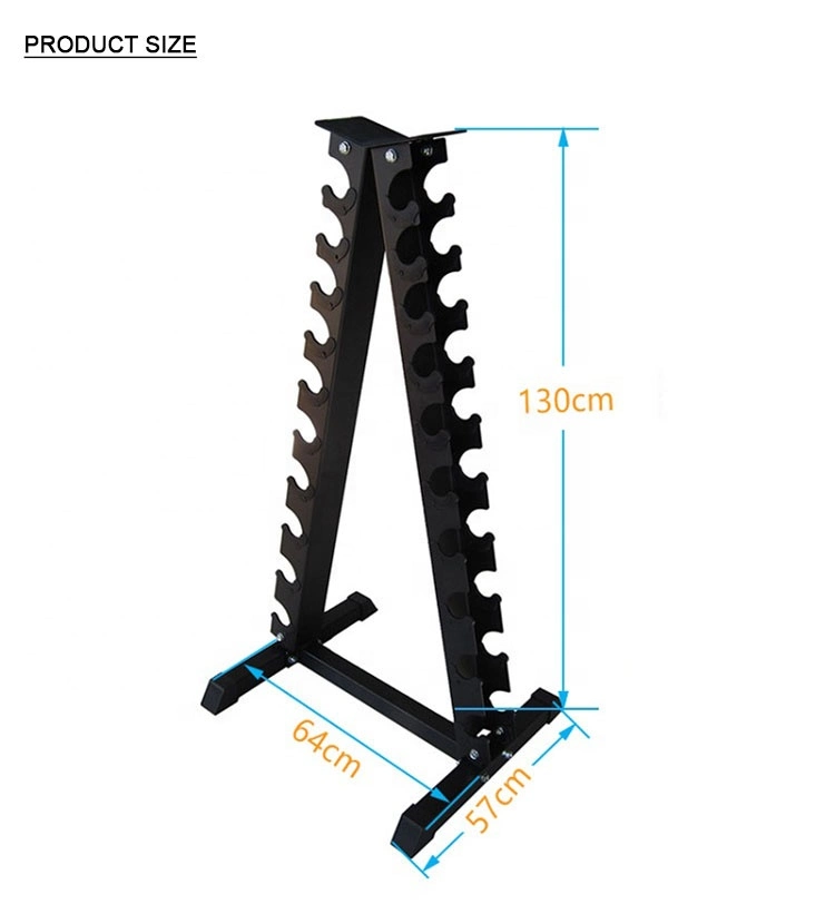 Commercial Gym Fitness Used Vertical Triangle Dumbbell Rack