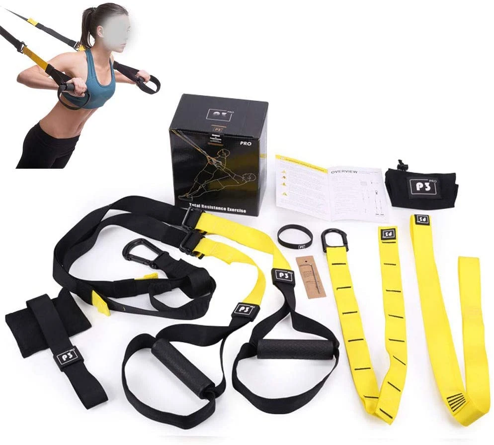 Hot Selling Home Elastic Resistance Bands Hanging Training Belt Suspension Trainer