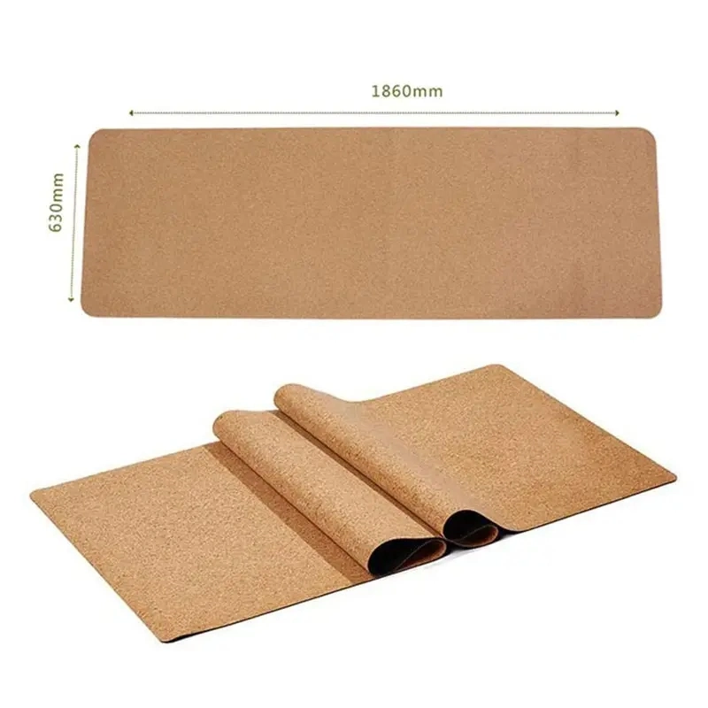 Hot TPE Cork Yoga Mats for Home Gym, Wholesale OEM Eco-Friendly Yoga Ma for Exercise