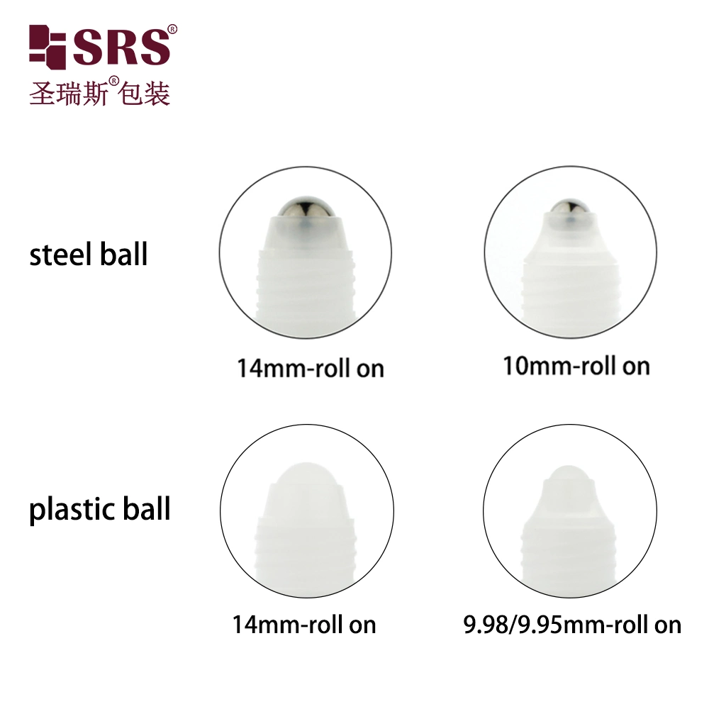 Frosted Antiperspirant Roll-On Bottle PP Plastic Deodorant Roller Bottle 25ml Cylinder Perfume Packaging With Hanging Rope