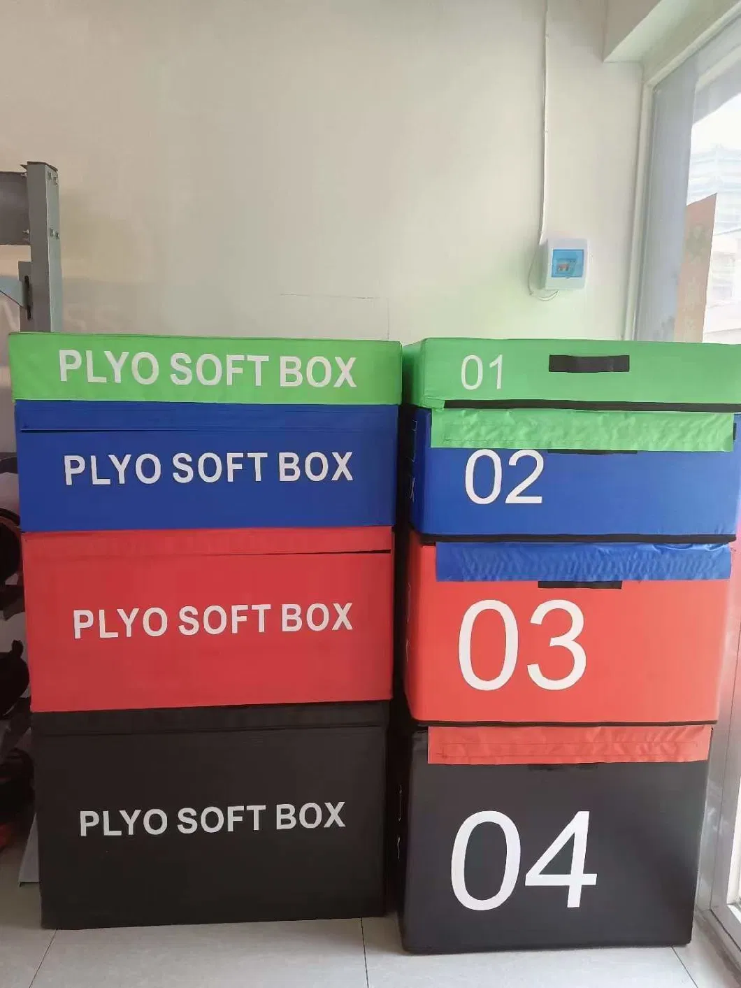 Stackable Soft Plyo Boxes, Foam Plyometric Box for Exercise, Plyometric Training