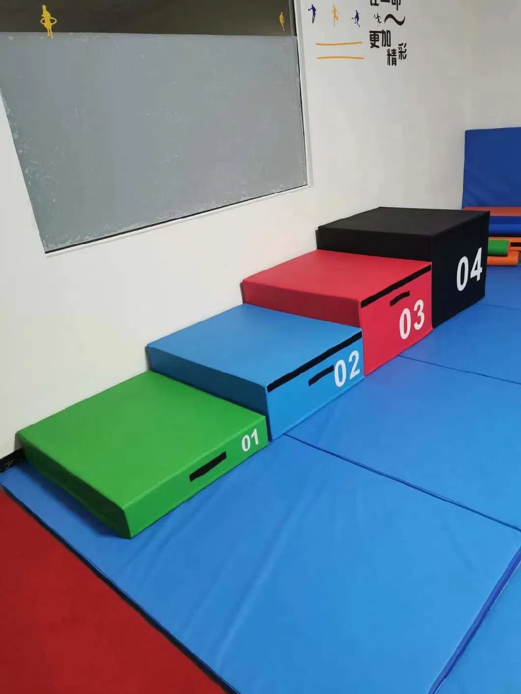 Stackable Soft Plyo Boxes, Foam Plyometric Box for Exercise, Plyometric Training