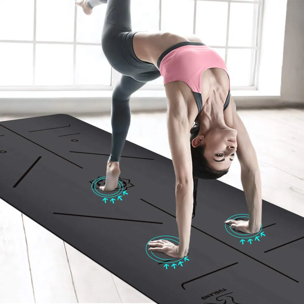 Custom Print PU Non-Slip Rubber Yoga Mat