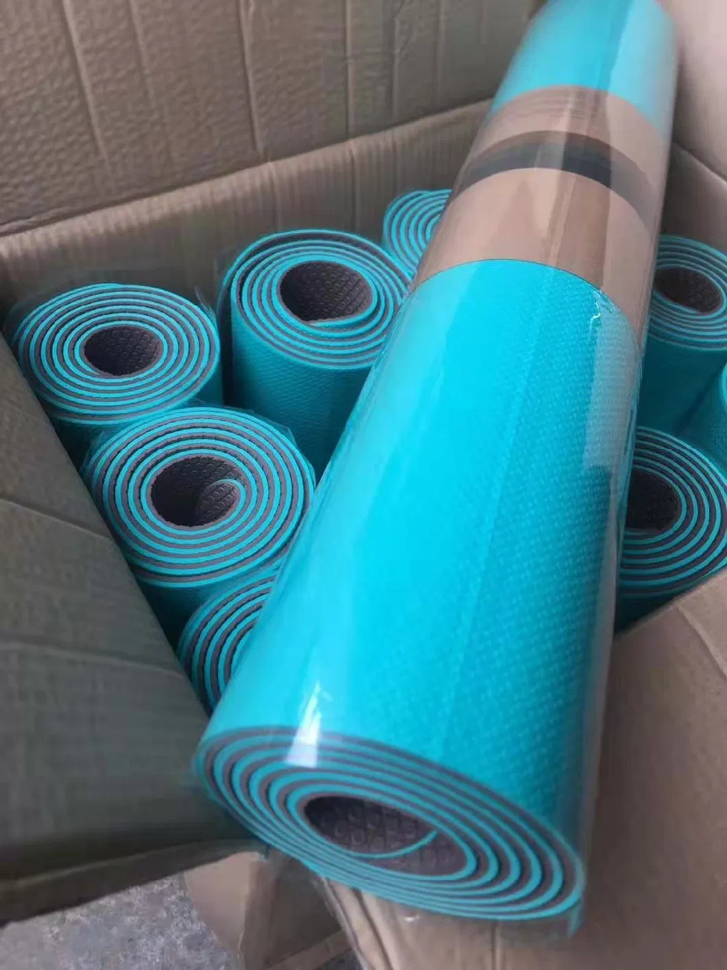 Eco Friendly 10mm Home Exercise Gym Workout Sports Non Slip Custom Fitness Branded TPE PU Yoga Mat