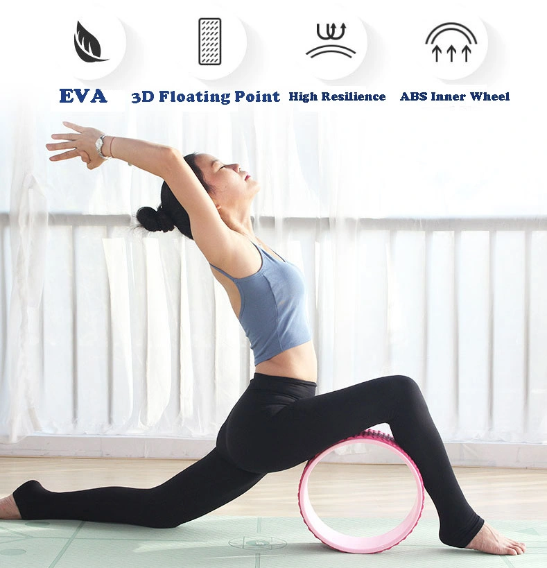 Home Gym Euipment 3D Floating Massage EVA Non-Slip Yoga Wheel