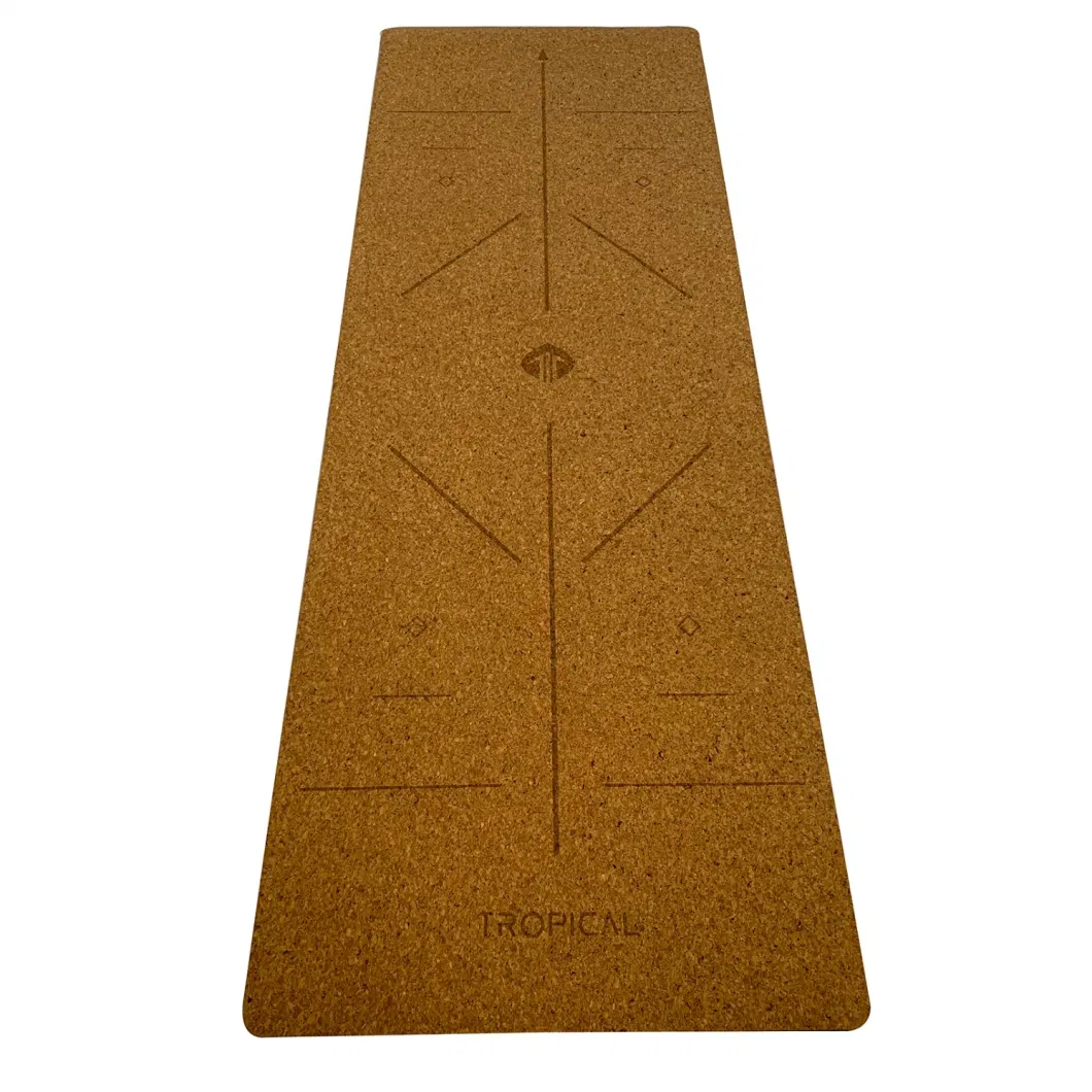 TPE and Cork Rubber Eco Friendly Materials Mat Yoga