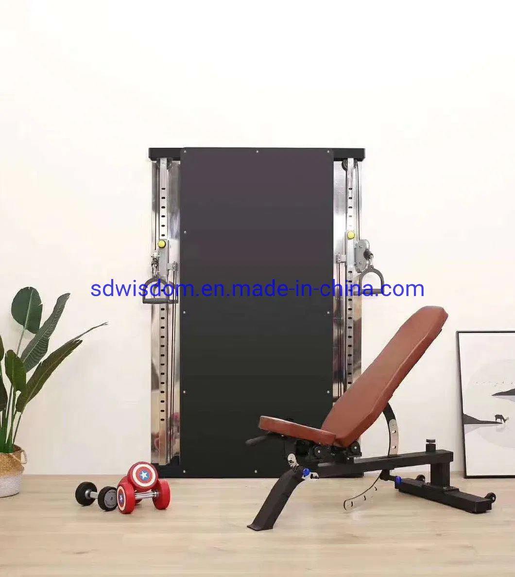 New Design Professional Strength Training Machine Stock Wall Mounted Dual Cable Crossover Multi Functional Trainer