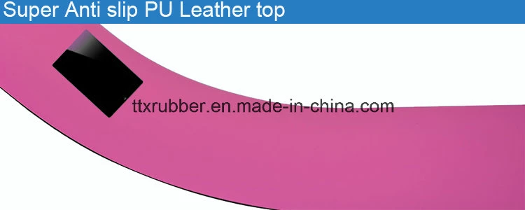 Natural Rubber PU Leather Yoga Mat Non Slip Rubber Base Liquid Absorbent PU Leather Top