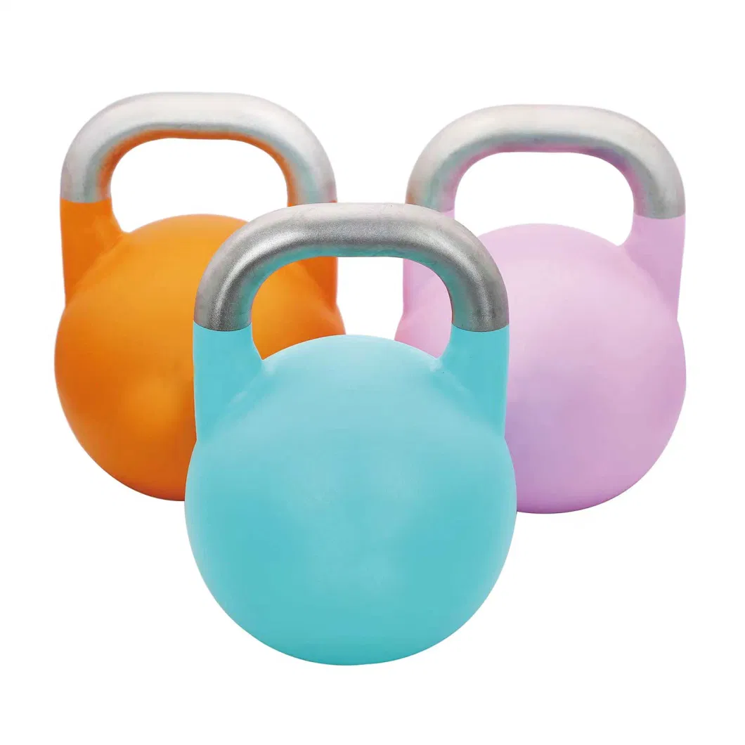 Top Grade Custom Logo Color/ Weight Steel Competition Kettlebell