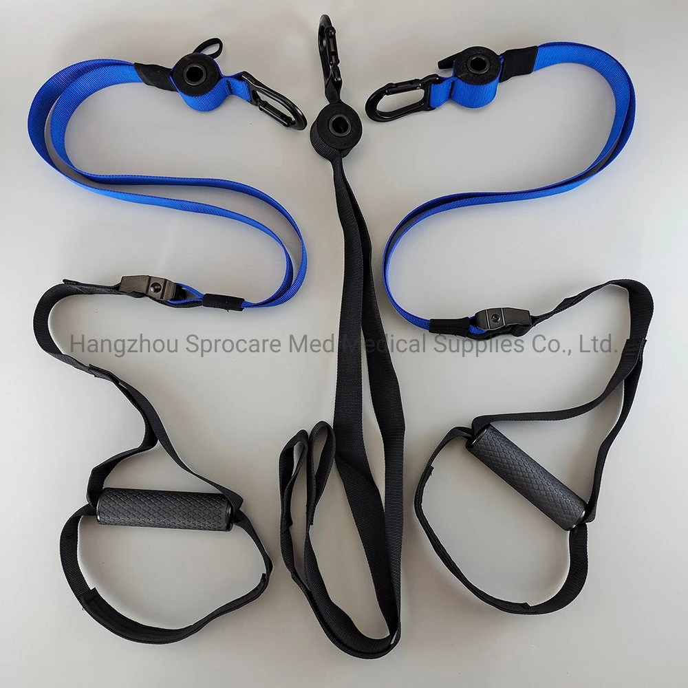 Suspension Trainer with Door Anchor, Extend Strap, for Home and Travel Training