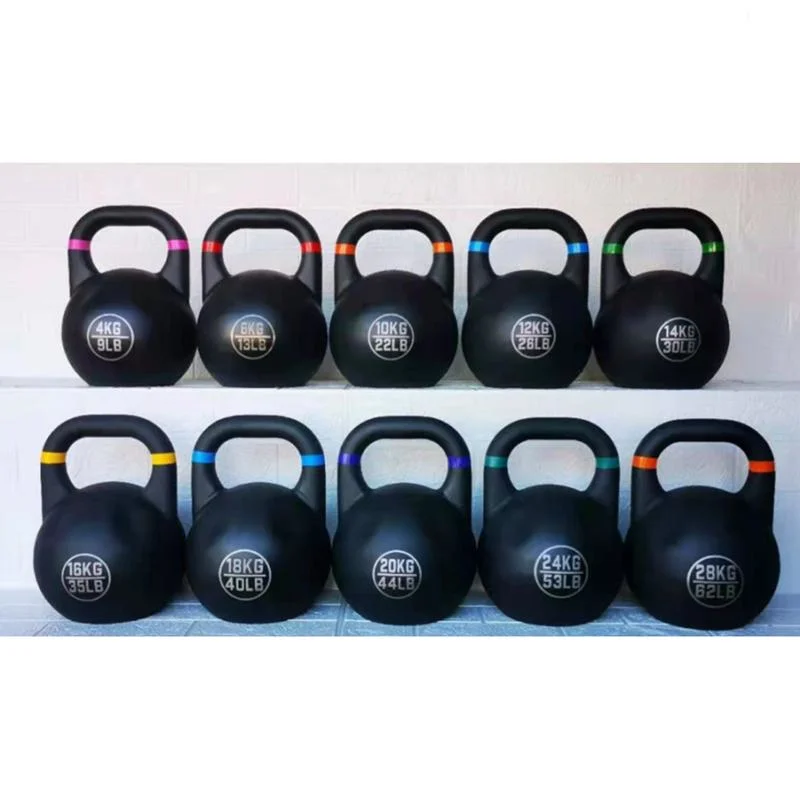 Home Gym Full-Body Workout Steel Competition Kettlebell for Strength Training