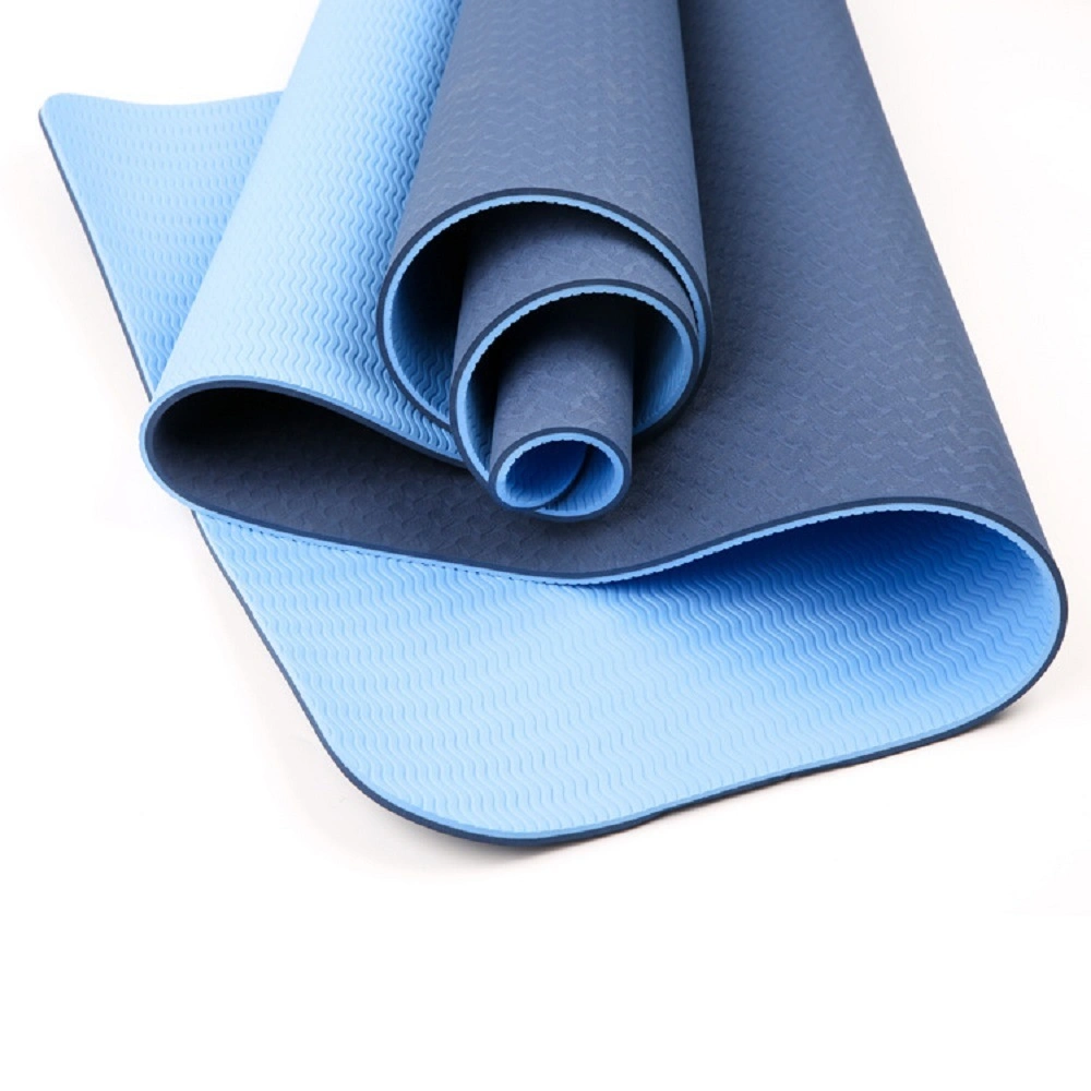 Eco-Friendly Non-Slip Yoga Mat for Workout Outdoor Camping Mat 10mm Thick Yoga Mat TPE Material Durable Bl17775