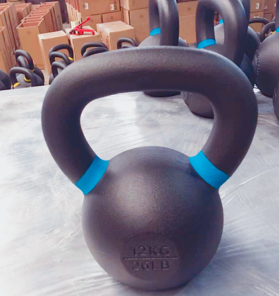 Wholesale Custom Logo High Quality Home Gym Equipment Powder Coated Cast Iron Kettlebell